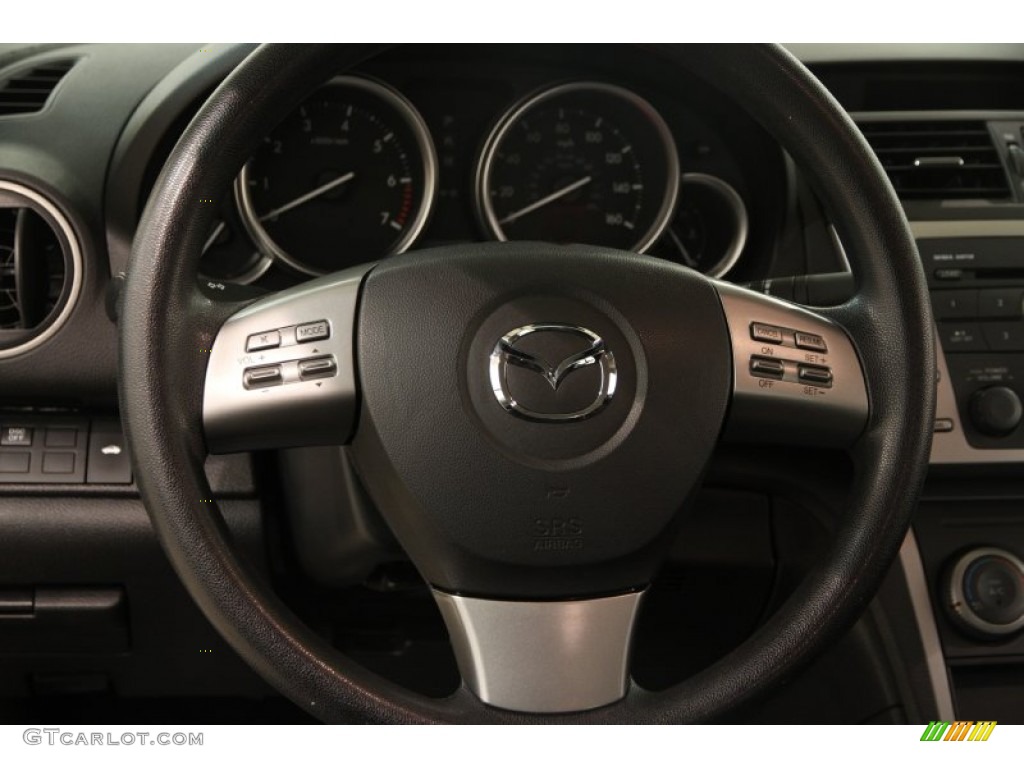 2009 Mazda MAZDA6 i Sport Black Steering Wheel Photo #90799251