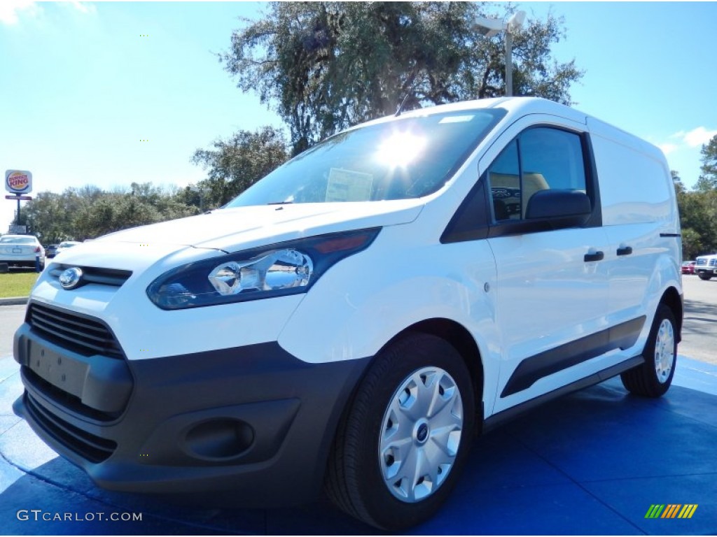 Frozen White 2014 Ford Transit Connect XL Van Exterior Photo #90799737
