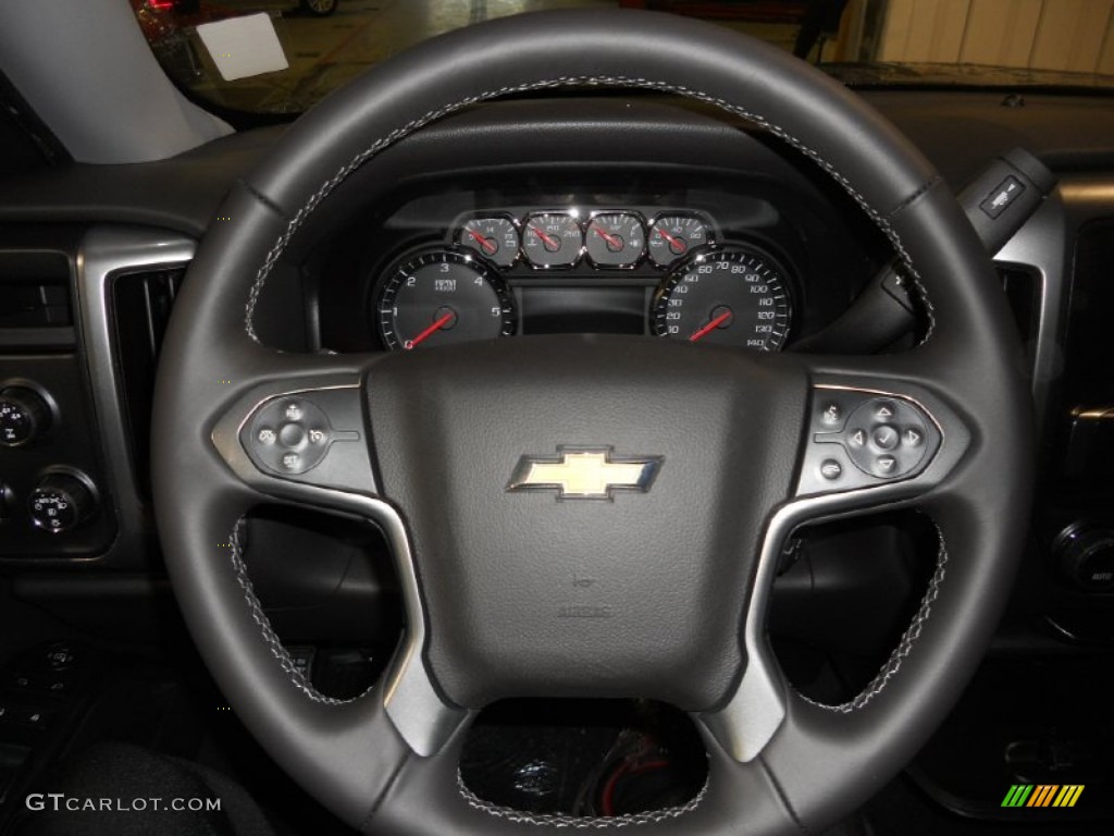 2014 Silverado 1500 LT Crew Cab 4x4 - Blue Granite Metallic / Jet Black photo #7