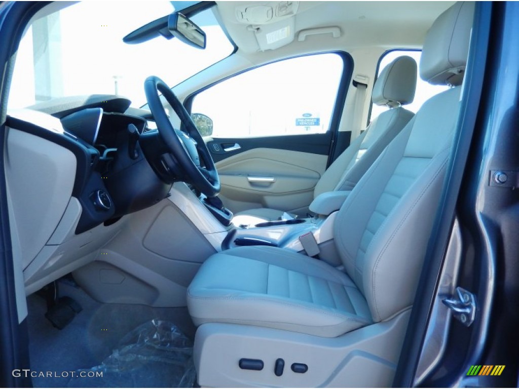 Medium Light Stone Interior 2014 Ford C-Max Hybrid SEL Photo #90800709