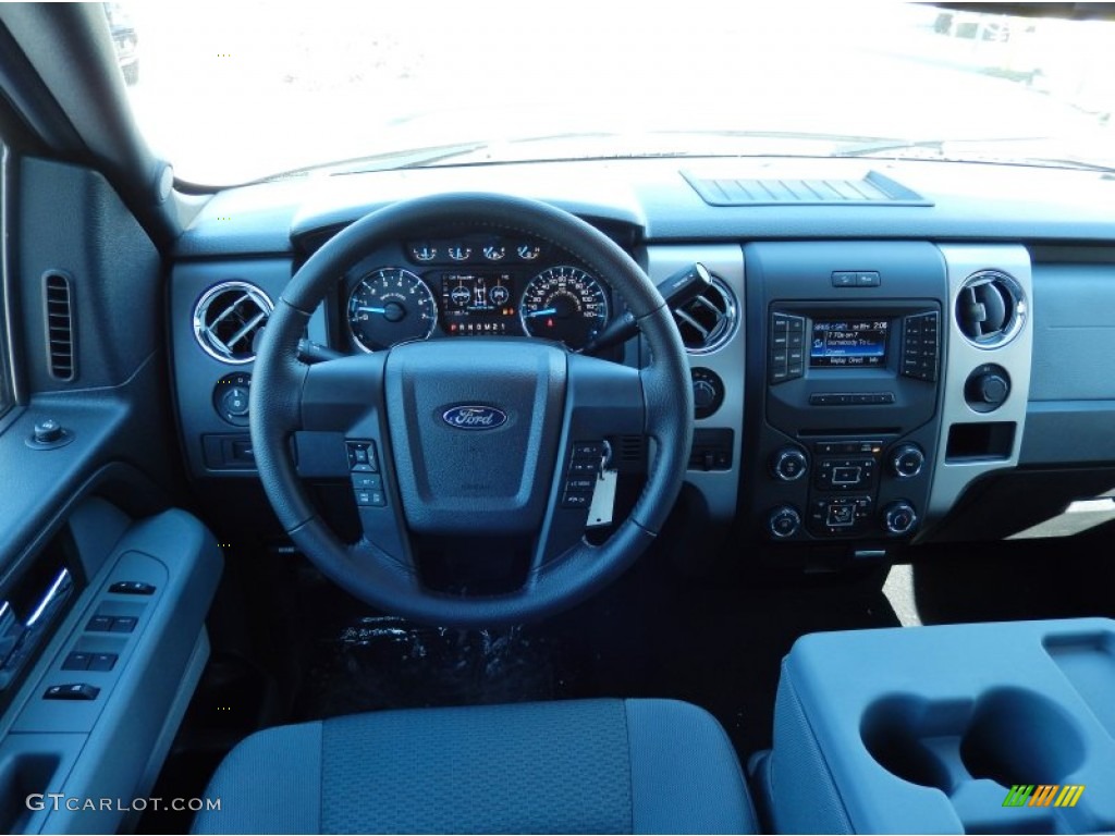 2014 Ford F150 XLT SuperCrew 4x4 Steel Grey Dashboard Photo #90800958