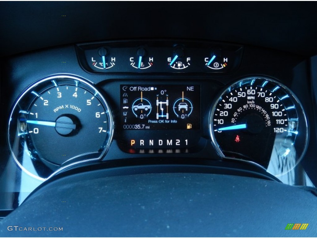 2014 Ford F150 XLT SuperCrew 4x4 Gauges Photo #90800976