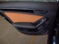 2014 Audi A4 Cognac/Black Interior Door Panel Photo