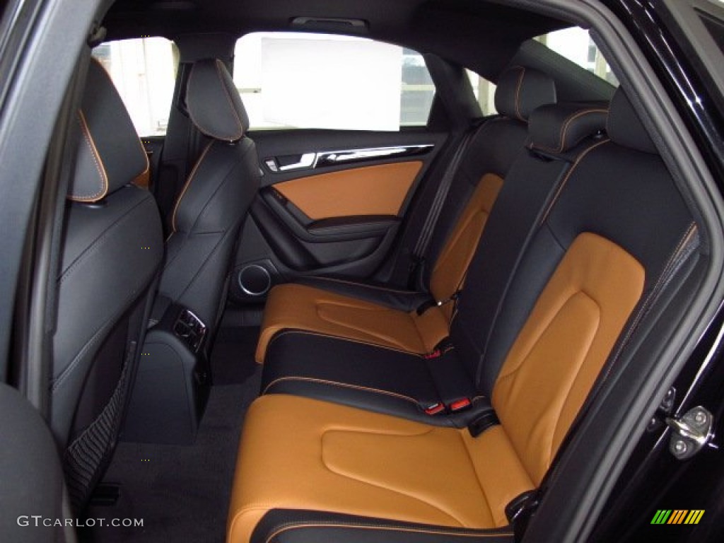 Cognac/Black Interior 2014 Audi A4 2.0T quattro Sedan Photo #90803256