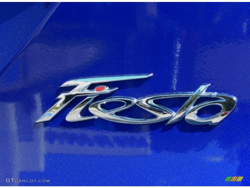 2014 Fiesta Titanium Sedan - Performance Blue / Medium Light Stone photo #4