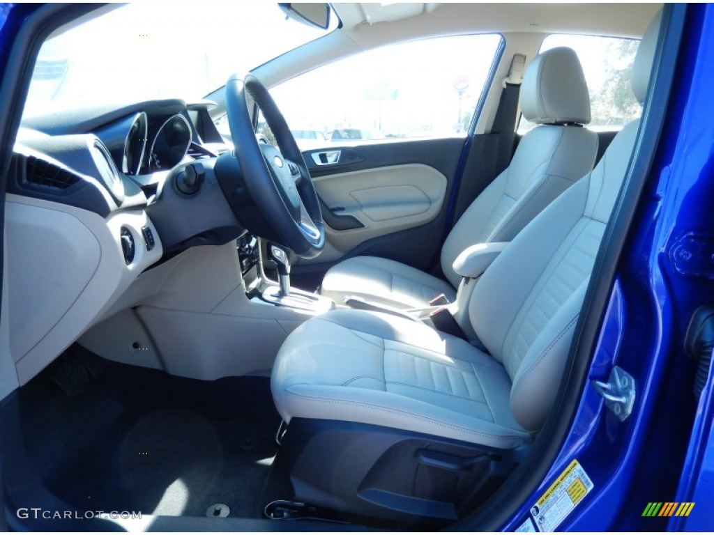 2014 Fiesta Titanium Sedan - Performance Blue / Medium Light Stone photo #6