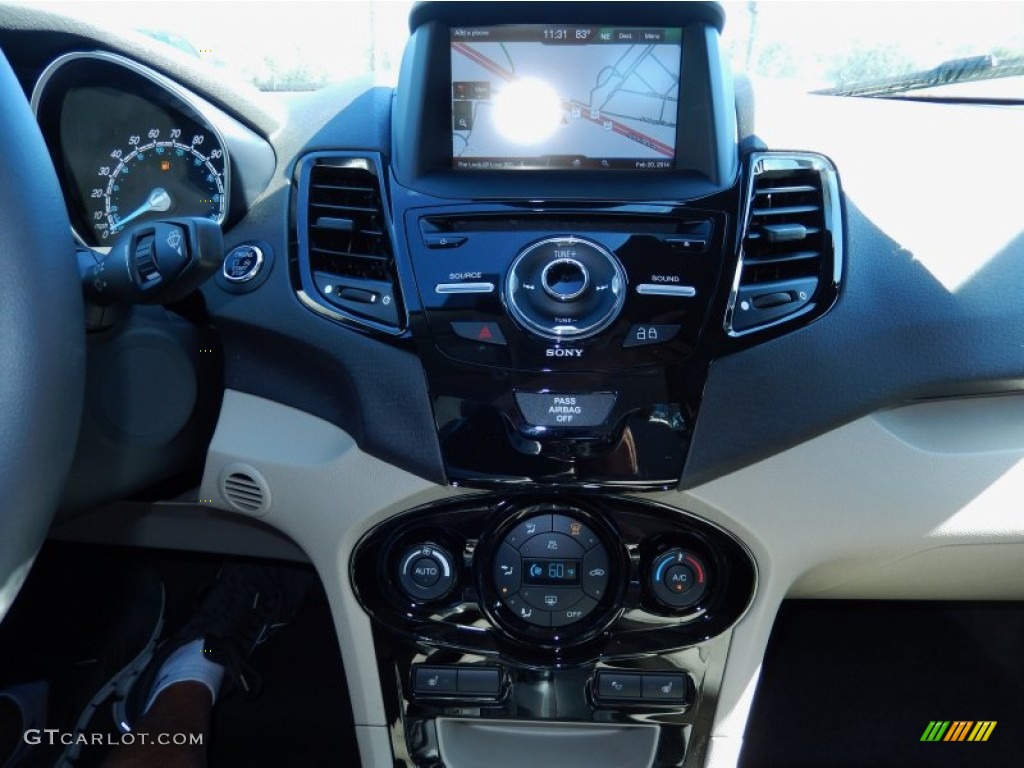 2014 Fiesta Titanium Sedan - Performance Blue / Medium Light Stone photo #10