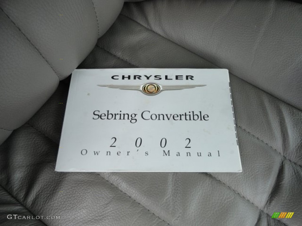 2002 Sebring LXi Convertible - Brilliant Silver Metallic / Sandstone photo #11