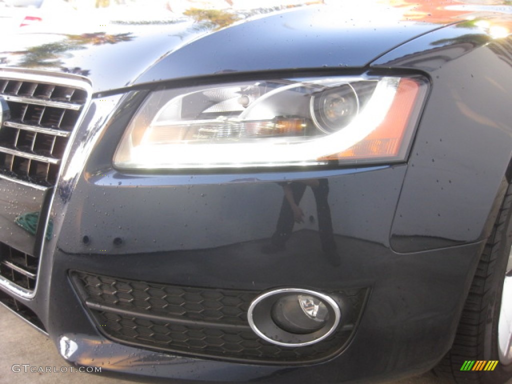 2009 A5 3.2 quattro Coupe - Deep Sea Blue Pearl / Pale Grey photo #23