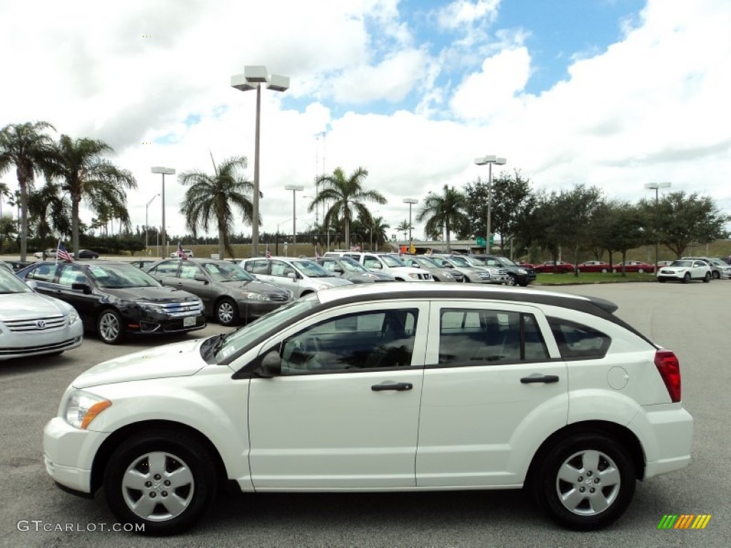 2007 Caliber SE - Stone White / Pastel Slate Gray photo #12