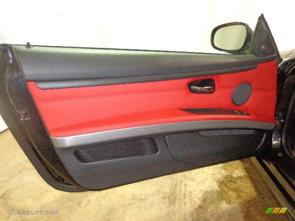 2011 3 Series 335is Coupe - Black Sapphire Metallic / Coral Red/Black Dakota Leather photo #19