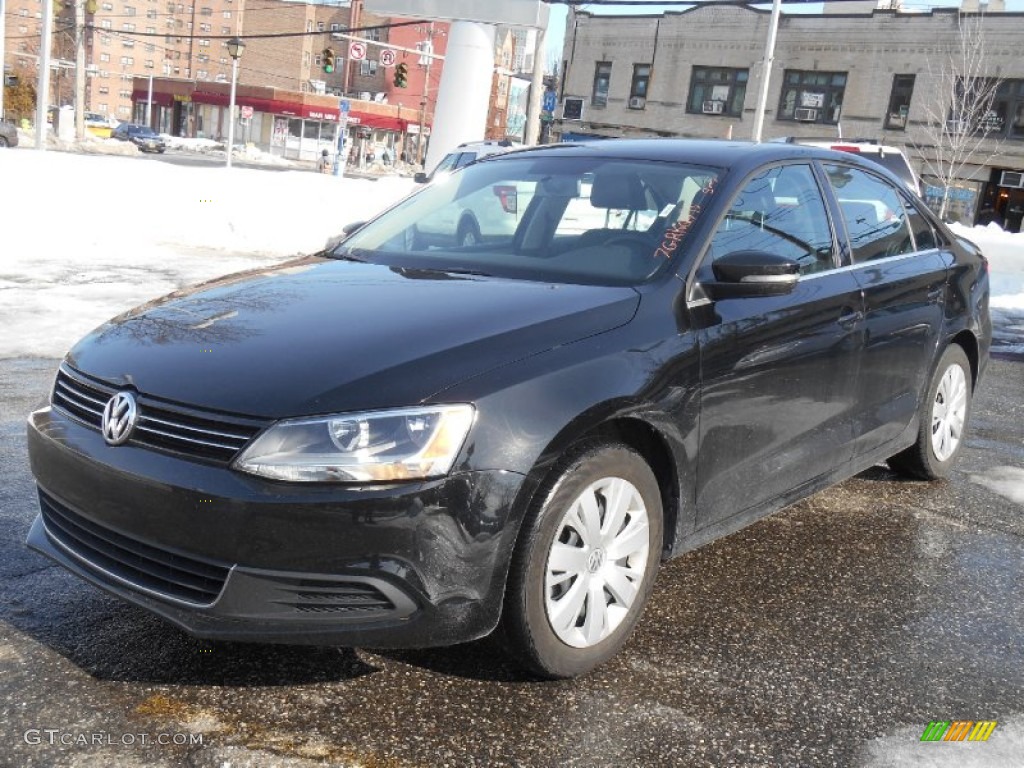 Black Uni 2013 Volkswagen Jetta SE Sedan Exterior Photo #90807081