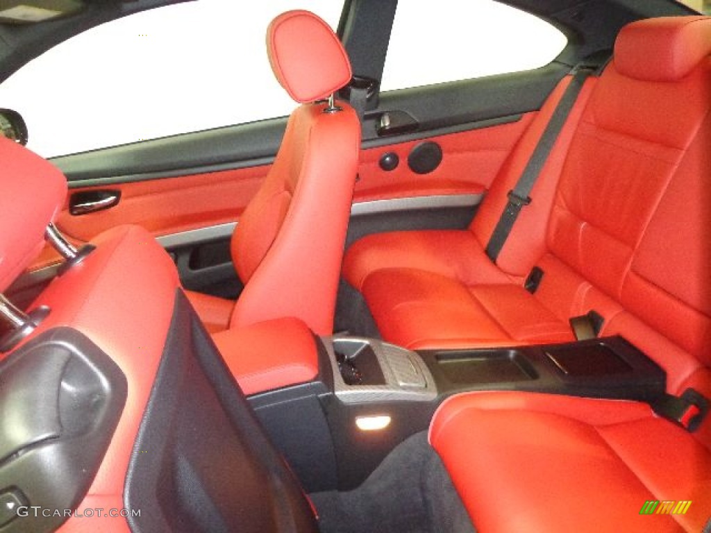 2011 3 Series 335is Coupe - Black Sapphire Metallic / Coral Red/Black Dakota Leather photo #25