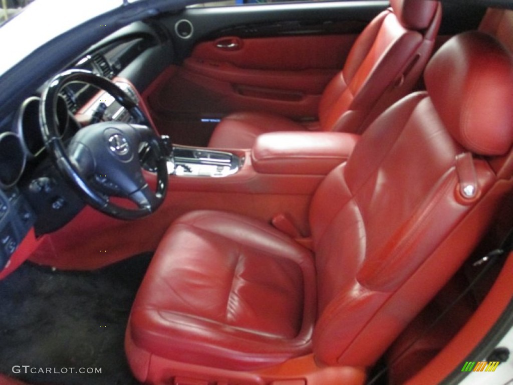 Pimento Red Interior 2007 Lexus SC 430 Pebble Beach Edition Photo #90809268