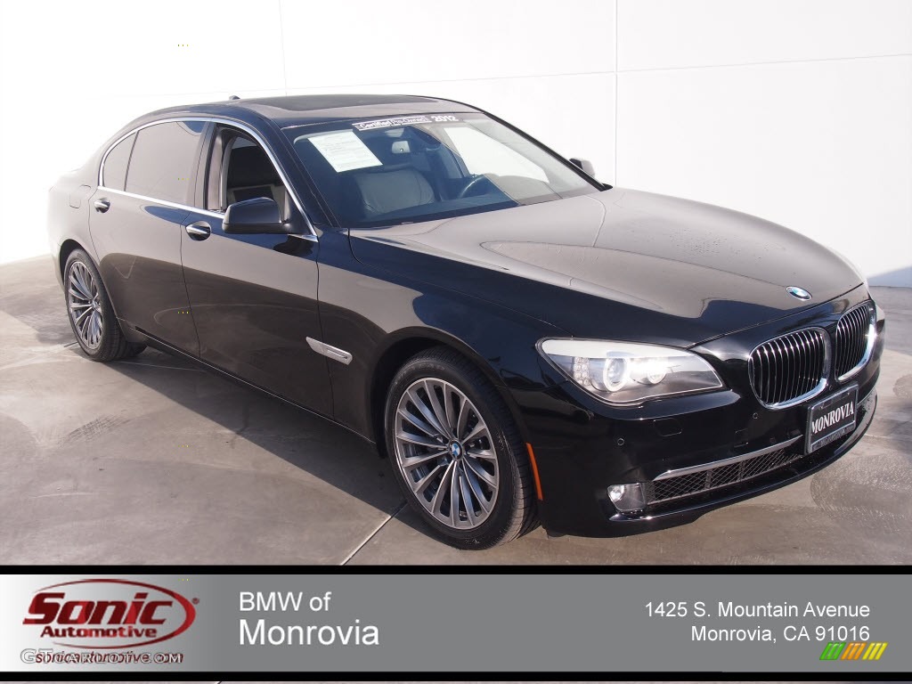 2012 7 Series 740Li Sedan - Jet Black / Black photo #1