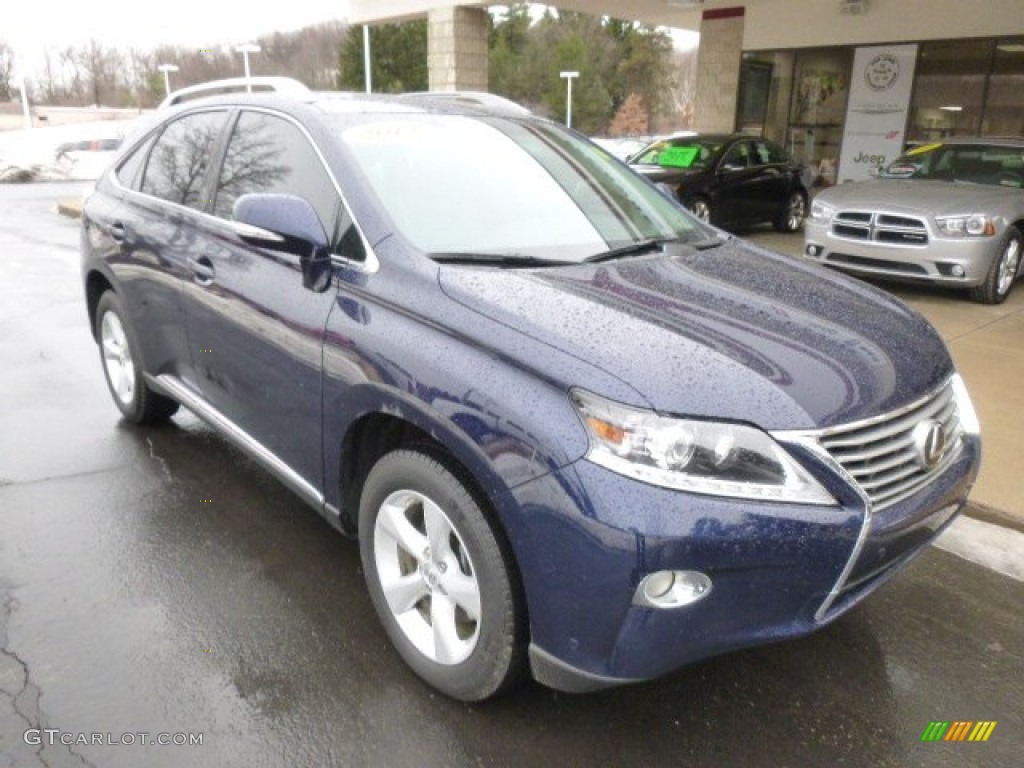 2013 RX 350 AWD - Deep Sea Blue Mica / Light Gray/Ebony Birds Eye Maple photo #2