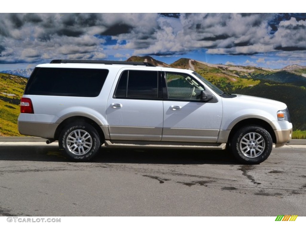 2010 Expedition EL Eddie Bauer 4x4 - White Platinum Tri-Coat Metallic / Camel photo #2