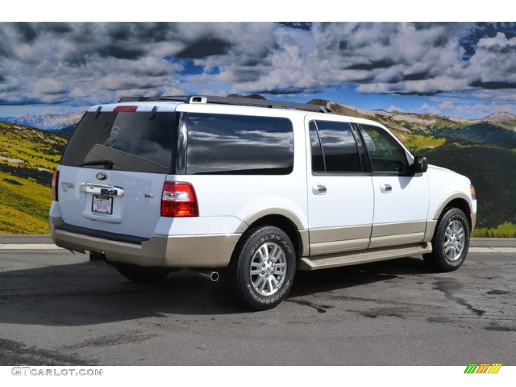 2010 Expedition EL Eddie Bauer 4x4 - White Platinum Tri-Coat Metallic / Camel photo #3