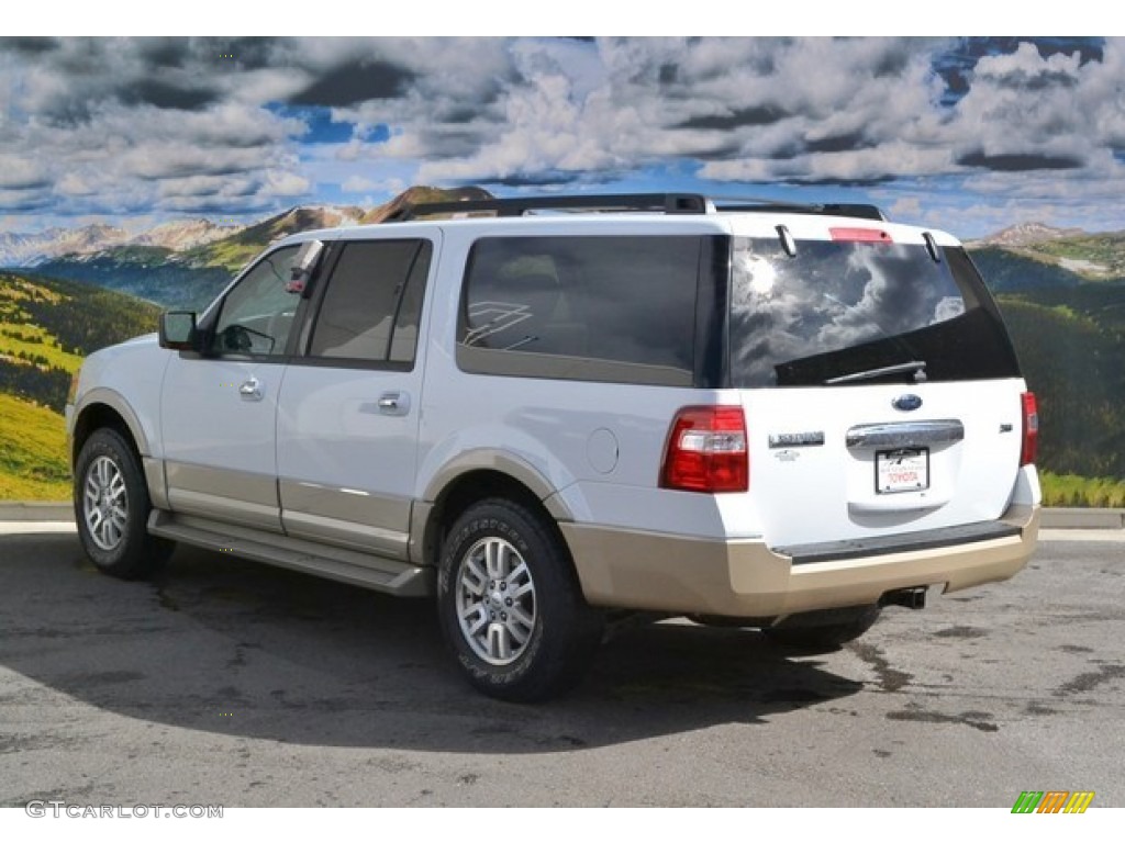 2010 Expedition EL Eddie Bauer 4x4 - White Platinum Tri-Coat Metallic / Camel photo #7