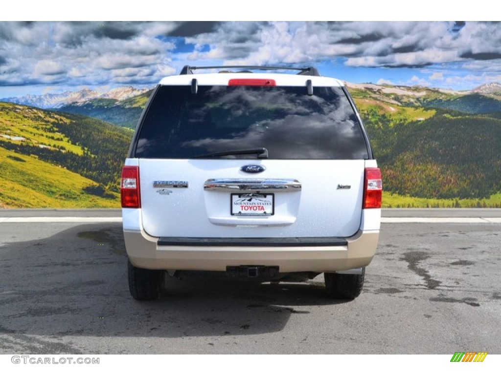 2010 Expedition EL Eddie Bauer 4x4 - White Platinum Tri-Coat Metallic / Camel photo #8