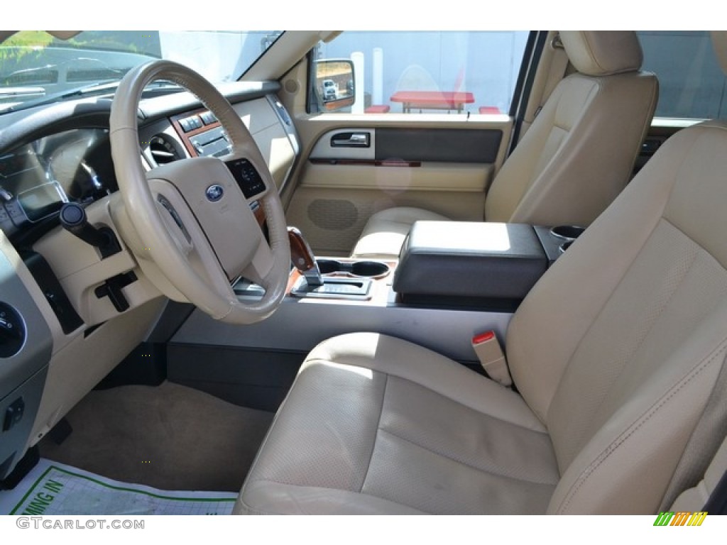 2010 Expedition EL Eddie Bauer 4x4 - White Platinum Tri-Coat Metallic / Camel photo #10