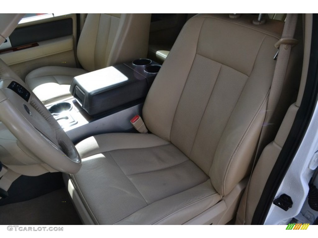 2010 Expedition EL Eddie Bauer 4x4 - White Platinum Tri-Coat Metallic / Camel photo #11