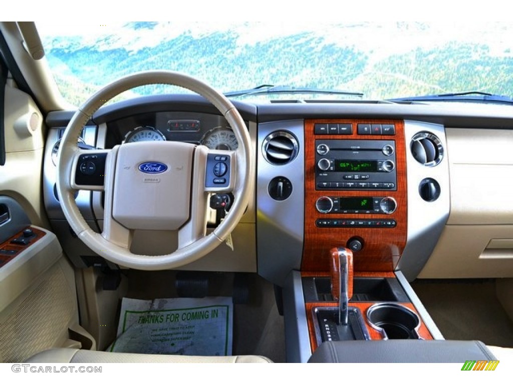2010 Expedition EL Eddie Bauer 4x4 - White Platinum Tri-Coat Metallic / Camel photo #12