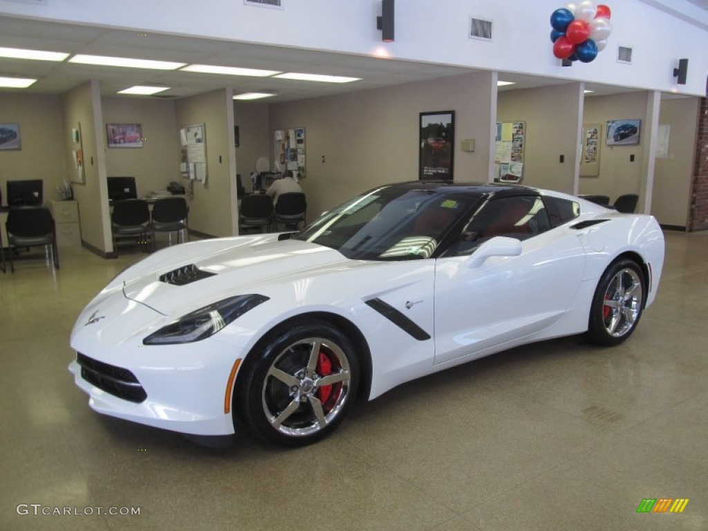Arctic White 2014 Chevrolet Corvette Stingray Coupe Exterior Photo #90811236