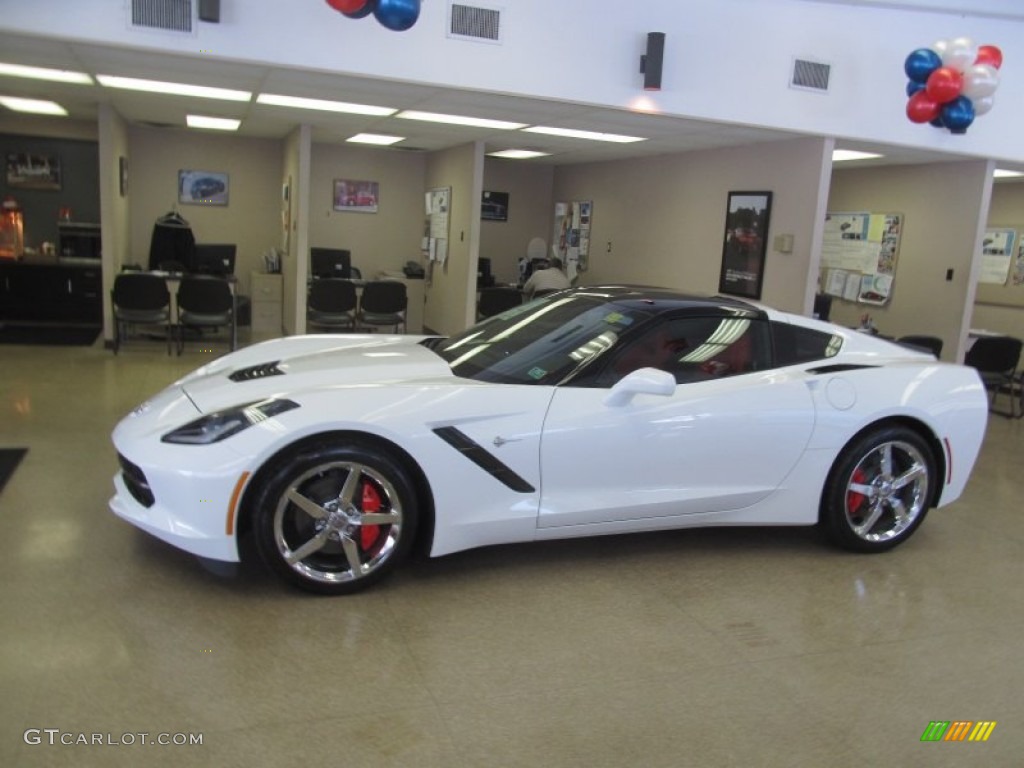Arctic White 2014 Chevrolet Corvette Stingray Coupe Exterior Photo #90811266