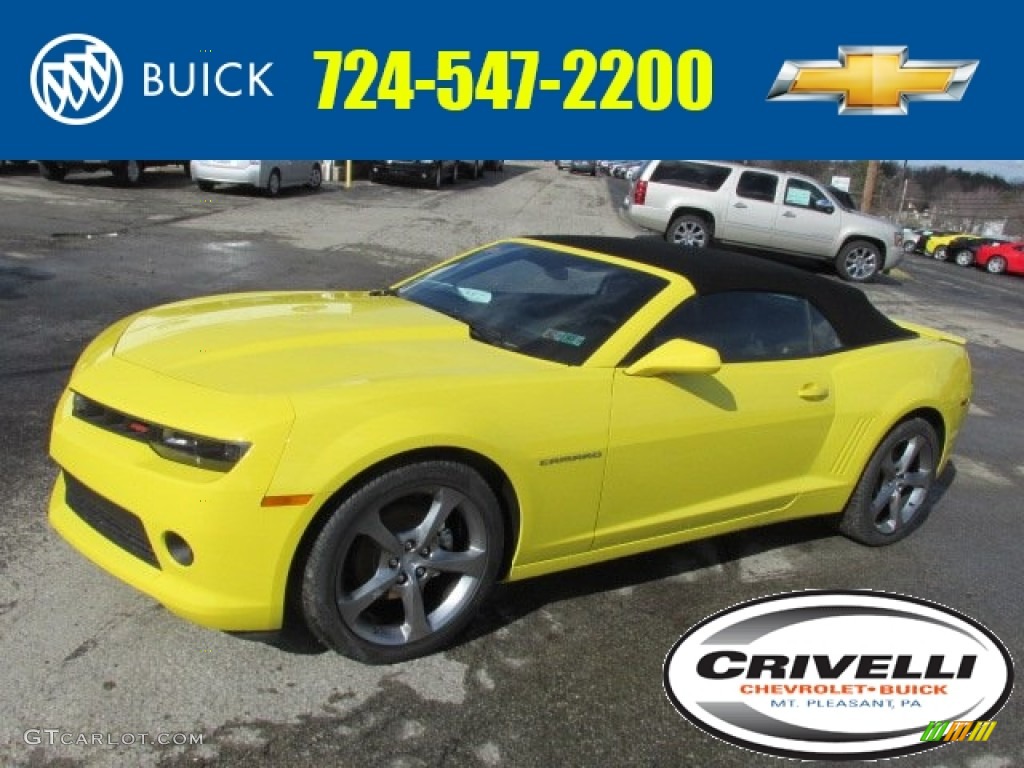 Bright Yellow Chevrolet Camaro