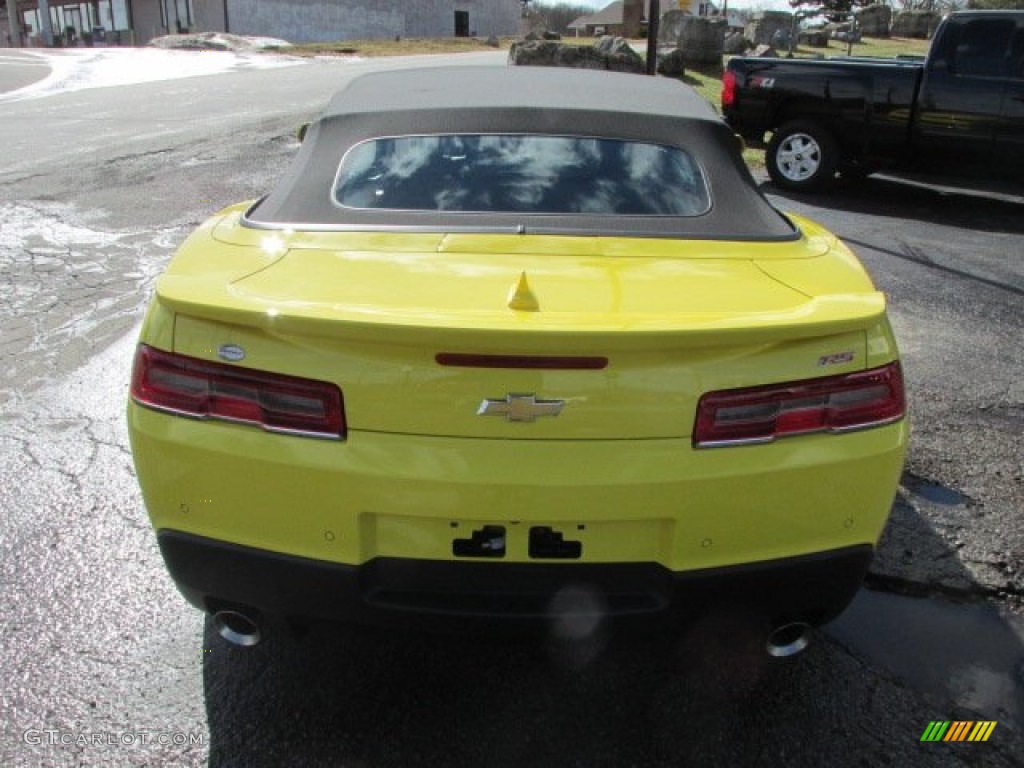 2014 Camaro LT/RS Convertible - Bright Yellow / Black photo #7