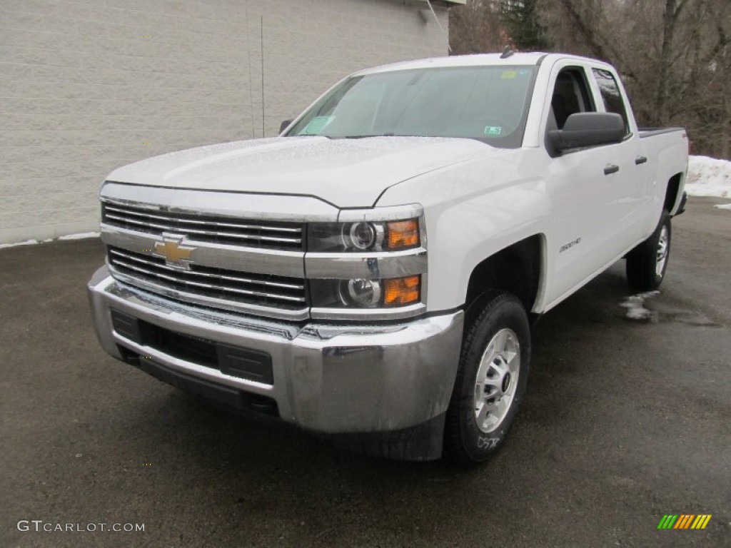 Summit White 2015 Chevrolet Silverado 2500HD LT Double Cab 4x4 Exterior Photo #90811915