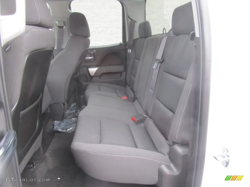 Jet Black Interior 2015 Chevrolet Silverado 2500HD LT Double Cab 4x4 Photo #90811974