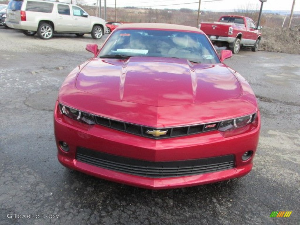 2014 Camaro LT/RS Convertible - Crystal Red Tintcoat / Beige photo #3