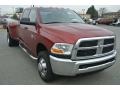 2011 Deep Cherry Red Crystal Pearl Dodge Ram 3500 HD SLT Crew Cab 4x4 Dually  photo #2