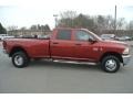 2011 Deep Cherry Red Crystal Pearl Dodge Ram 3500 HD SLT Crew Cab 4x4 Dually  photo #3