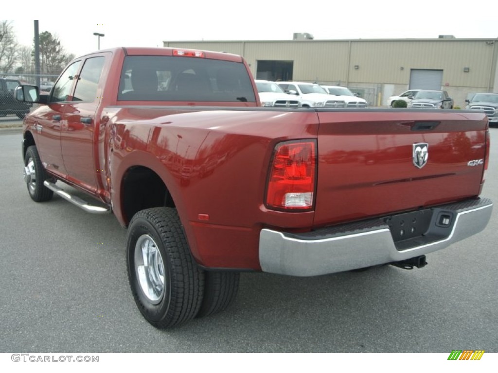 2011 Ram 3500 HD SLT Crew Cab 4x4 Dually - Deep Cherry Red Crystal Pearl / Dark Slate Gray/Medium Graystone photo #5