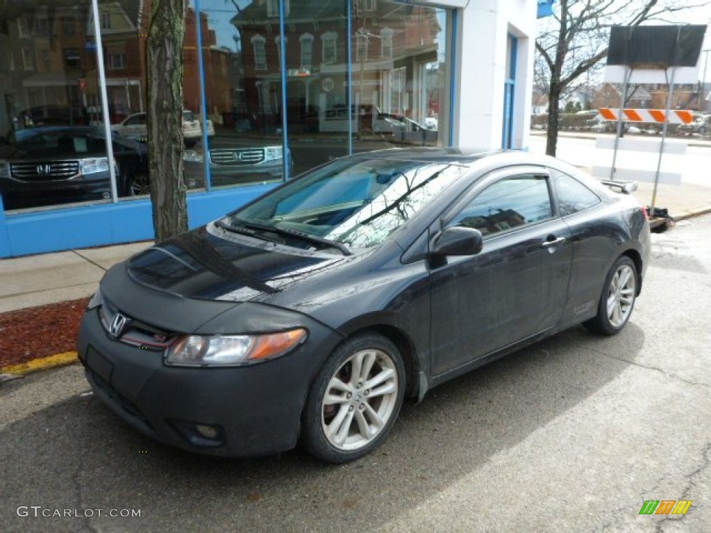 2006 Civic Si Coupe - Nighthawk Black Pearl / Black photo #1