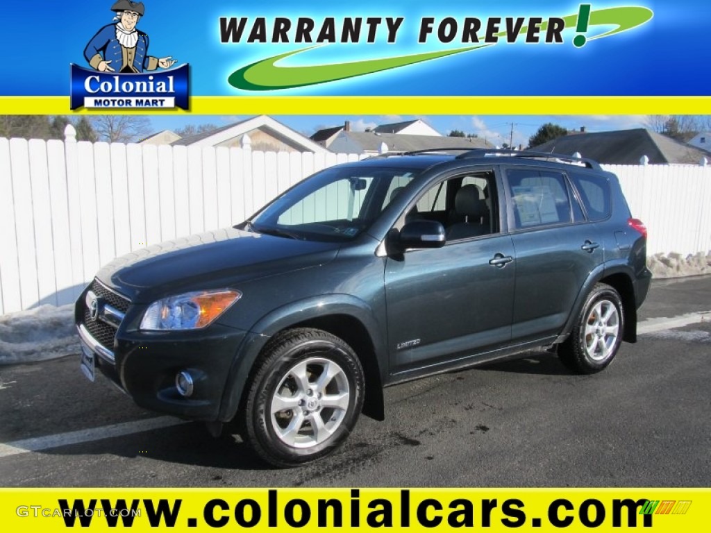 2010 RAV4 Limited 4WD - Black Forest Pearl / Ash Gray photo #1