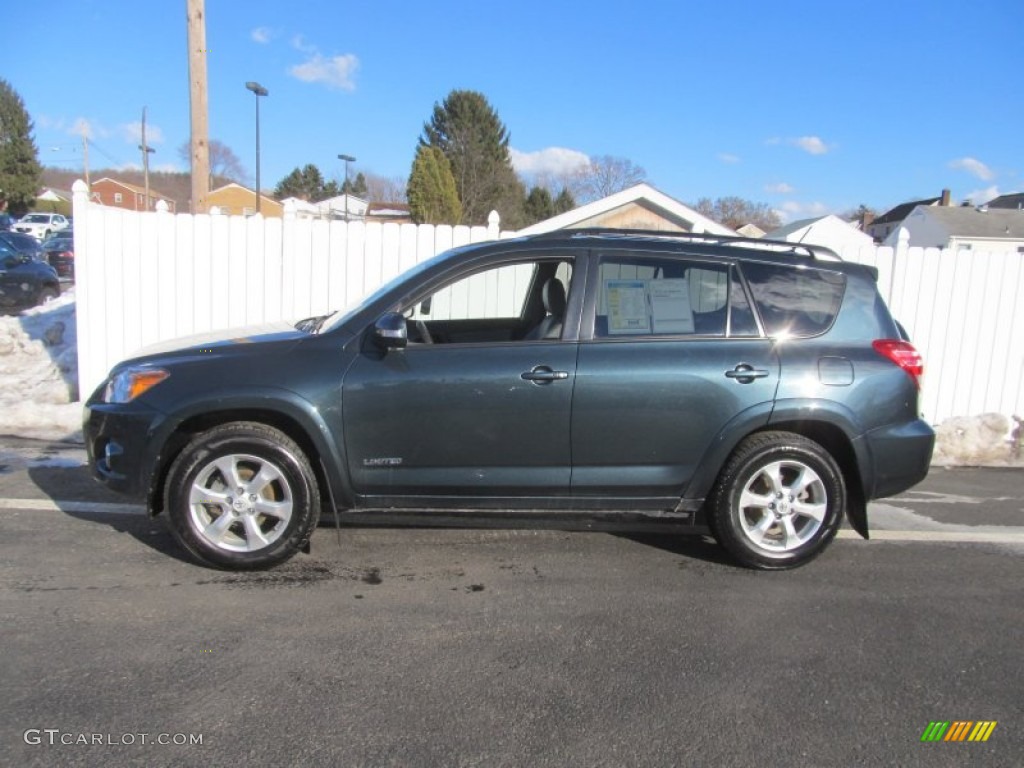 2010 RAV4 Limited 4WD - Black Forest Pearl / Ash Gray photo #2