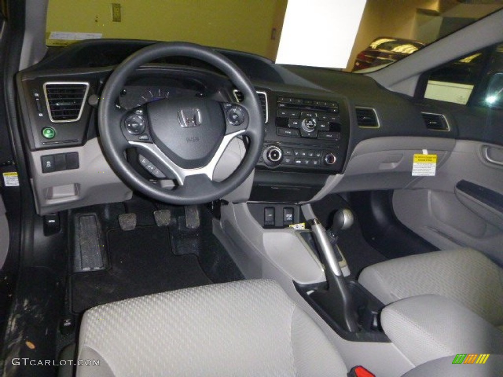 Gray Interior 2014 Honda Civic LX Sedan Photo #90815745