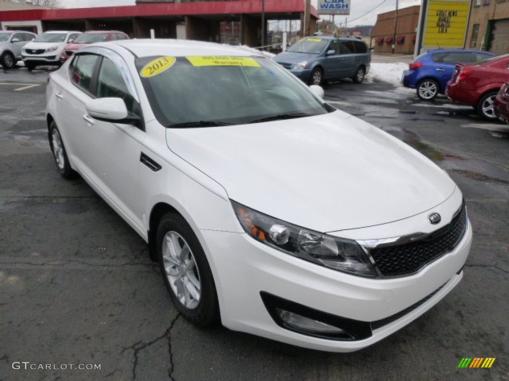 2013 Optima LX - Snow White Pearl / Gray photo #2