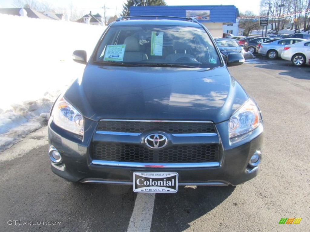 2010 RAV4 Limited 4WD - Black Forest Pearl / Ash Gray photo #9