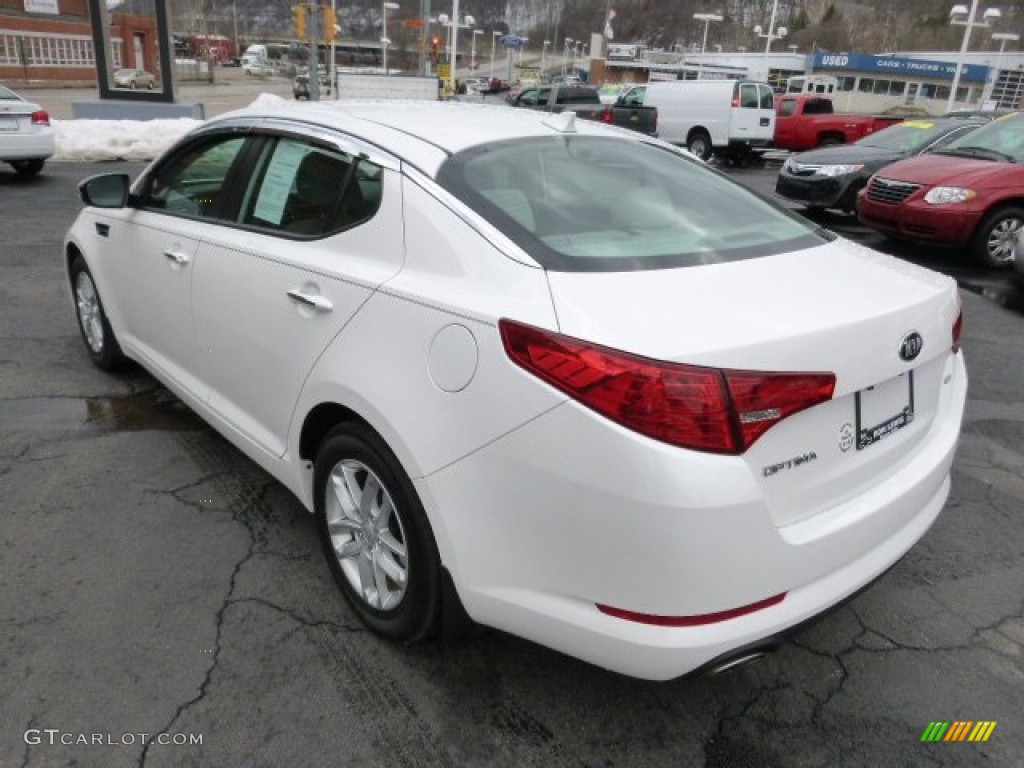 2013 Optima LX - Snow White Pearl / Gray photo #6