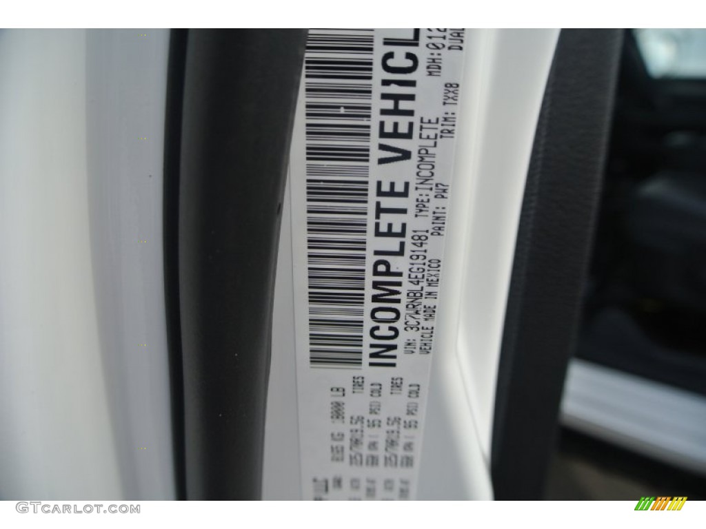 2014 Ram 5500 SLT Regular Cab 4x4 Chassis Color Code Photos