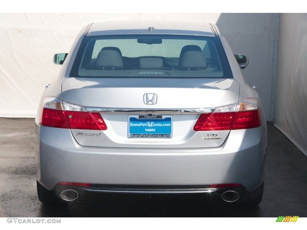 2014 Accord Touring Sedan - Alabaster Silver Metallic / Black photo #6