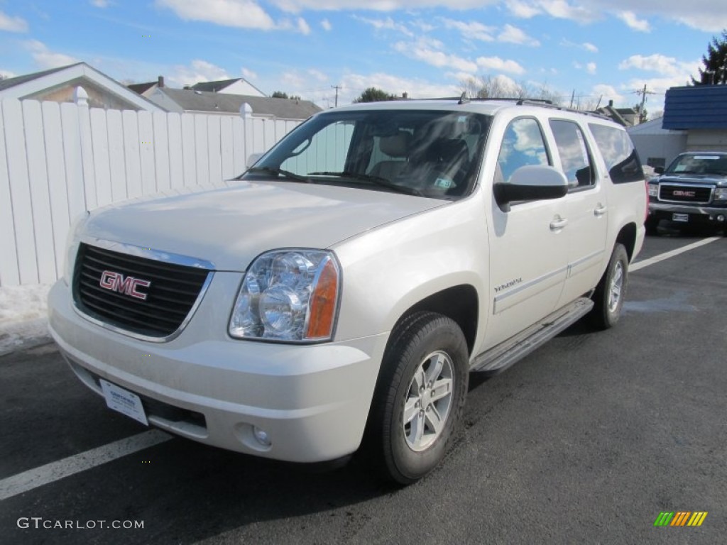 2013 Yukon XL SLT 4x4 - White Diamond Tricoat / Light Tan photo #8