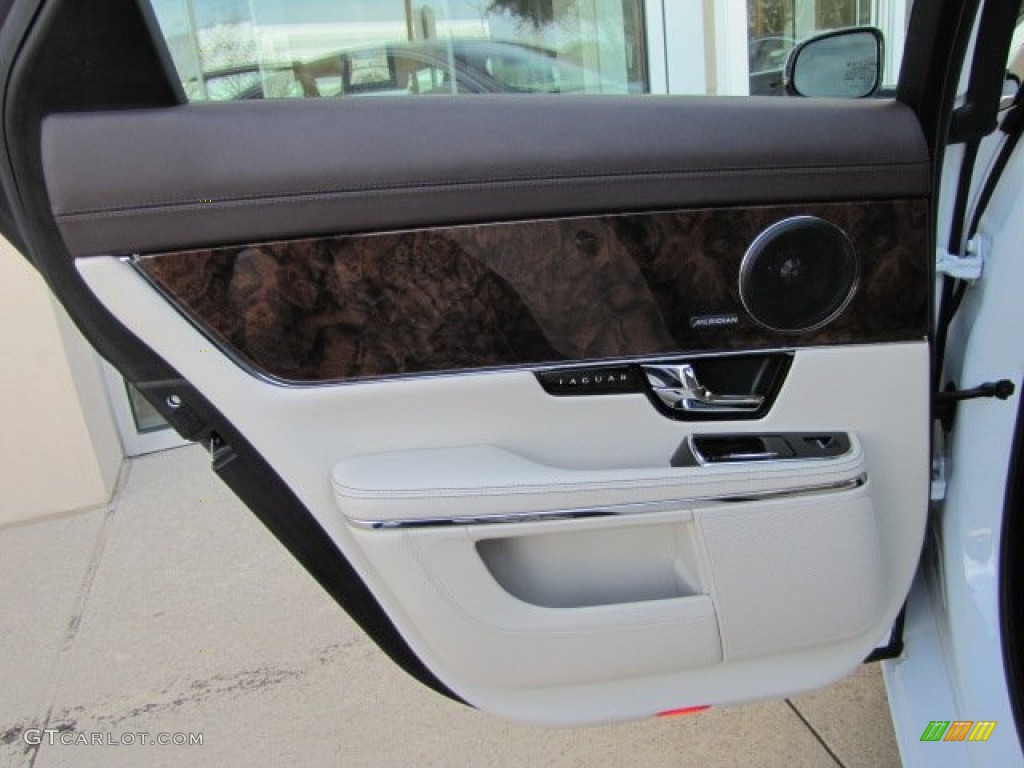 2013 Jaguar XJ XJ Cashew/Truffle Door Panel Photo #90819798