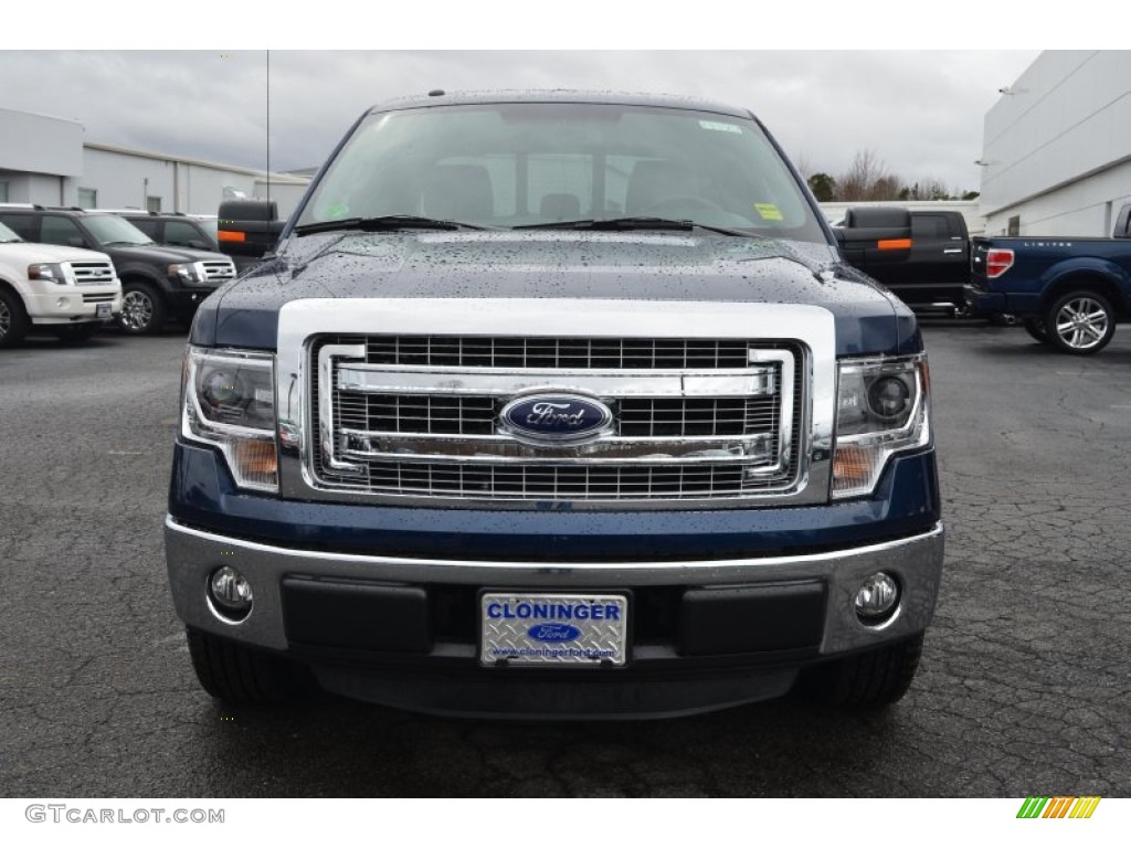 2014 F150 XLT SuperCrew - Blue Jeans / Steel Grey photo #4