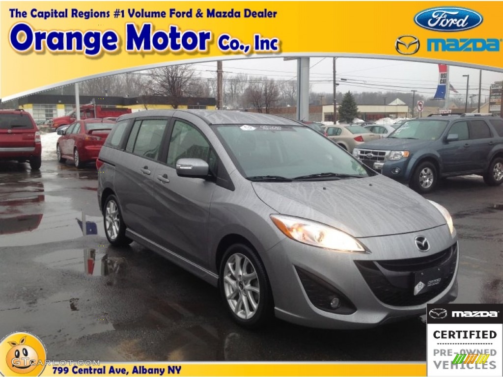 2013 MAZDA5 Touring - Liquid Silver Metallic / Black photo #1